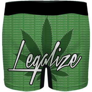 Legalize Marijuana Movement Pattern Green Men's Underwear