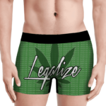 Legalize Marijuana Movement Pattern Green Men's Underwear