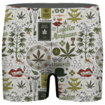 Legalize Marijuana Seamless Pattern Dope Art Men's Brief
