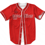 MLB Phillies Full Red Gorilla Glue 420 Cannabis Baseball Jersey
