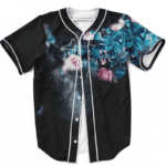 Man Smokes Weed Turns Floral Pattern 420 Kush Baseball Jersey