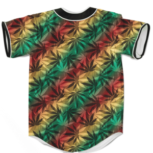 Marijuana 420 Weed Reggae Colors Amazing Baseball Jersey