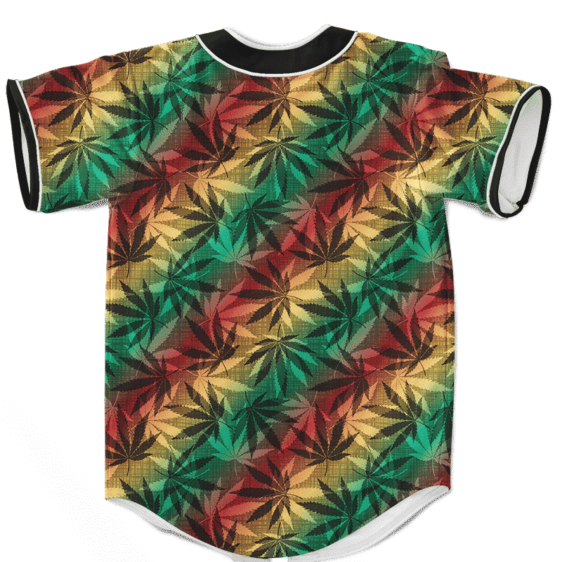 Marijuana 420 Weed Reggae Colors Amazing Baseball Jersey