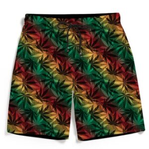 Marijuana 420 Weed Reggae Colors Fantastic Men's Boardshorts
