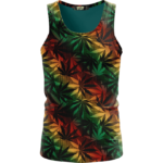 Marijuana 420 Weed Reggae Colors Amazing Stoner Tank Top