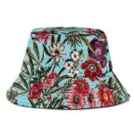 Marijuana And Rose Flowers Art Design Stylish Bucket Hat