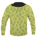 Marijuana Breezy Seamless Pattern Hemp Awesome Hoodie - BACK