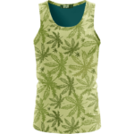 Marijuana Breezy Seamless Pattern Hemp Awesome Tank Top