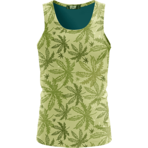 Marijuana Breezy Seamless Pattern Hemp Awesome Tank Top