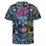Marijuana Demon Smoking Joint Dark Themed Art Awesome T-shirt