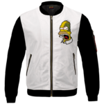 Marijuana Enthusiast Stoned Homer Simpson Awesome Bomber Jacket
