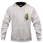 Marijuana Enthusiast Stoned Homer Simpson Awesome White Hoodie