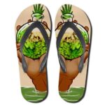 Marijuana Glass Kush Container Weed Flip Flops Sandals