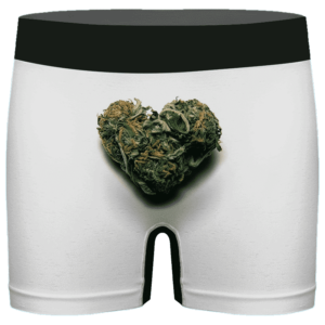 Marijuana Heart Shaped Cute And Lovely Men's Underwear
