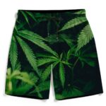 Marijuana Hemp Plant 420 Green Fantastic Men's Boardshorts