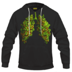 Marijuana Hemp Weed Cool Lungs 420 Awesome Hoodie
