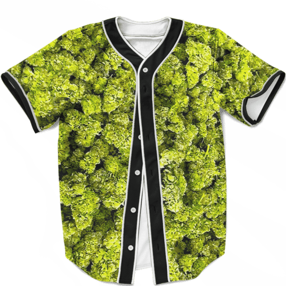 Marijuana Kush Nugs All Over Print Awesome Baseball Jersey