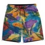 Marijuana Leaf Water Coloured Inspired Men's Boardshorts