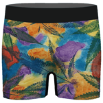 Marijuana Leaf Water Coloured Inspired Majestic Men's Boxer
