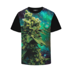 Marijuana Nuggets Kush Cannabis Indica Galaxy Black T-shirt