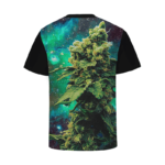 Marijuana Nuggets Kush Cannabis Indica Galaxy Black T-shirt