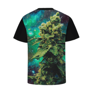 Marijuana Nuggets Kush Cannabis Indica Galaxy Black T-shirt
