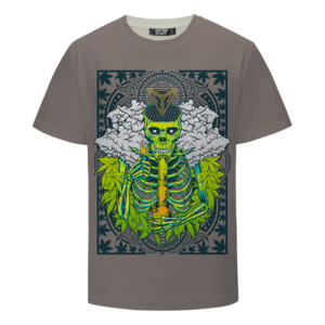 Marijuana Skull Bong Weed Hemp Cool Design T-shirt