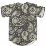 Marijuana Vector Logo Paisley Fabric Dark Awesome Baseball Jersey