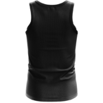 Marijuana Weed Adidas Addicted Logo Black Minimalist Tank Top - Back