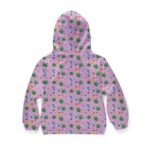 Marijuana Weed Joint Art Pattern Lovely 420 Kids Hoodie