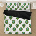 Marijuana Weed Kush Stoner Alien Fabulous Bedding Set