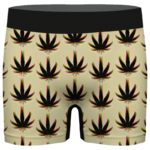 Marijuana Weed Trippy Colors Cool Awesome Seamless Men's Brief
