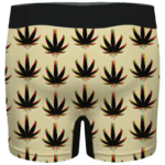 Marijuana Weed Trippy Colors Cool Awesome Seamless Men's Brief