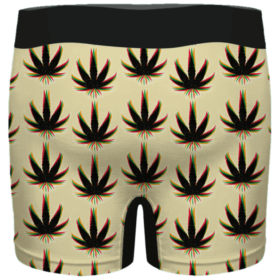 Marijuana Weed Trippy Colors Cool Awesome Seamless Men's Brief