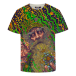 Marijuana Wizard Psychedelic Trippy Art Awesome T-shirt