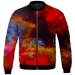 Marilyn Monroe Smoking Weed Amazing Rainbow Art Bomber Jacket