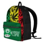 Mario Mushroom High Life Rasta Ganja Weed Dopest Backpack