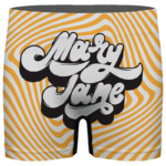 Mary Jane Retro Style 420 Orange Dope Men's Boxer Brief