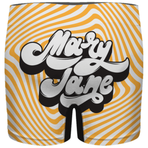Mary Jane Retro Style 420 Orange Dope Men's Boxer Brief