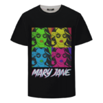 Mary Jane Salute Retro Trippy Weed 420 Marijuana T-Shirt