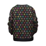 May Jane Reefer Leaves Rainbow Pattern Kids Sweatshirt