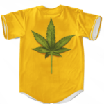 Minimalist Real Marijuana Leaf Awesome 420 Baseball Jersey