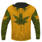 Minimalist Real Cool Marijuana Leaf Awesome 420 Hoodie