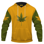 Minimalist Real Cool Marijuana Leaf Awesome 420 Hoodie