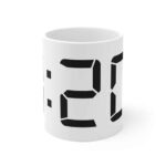 Minimalistic 420 Digital Clock Weed Time Coffee Mug