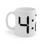 Minimalistic 420 Digital Clock Weed Time Coffee Mug