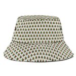 Minimalistic Feelin' Irie Pattern Weed Beige Bucket Hat
