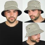 Minimalistic Feelin' Irie Pattern Weed Beige Bucket Hat