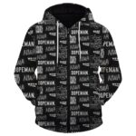 NWA Weed F The Police Dopeman Awesome Black Zipped Up Hoodie