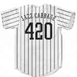 NY Yankees Pin Stripe RX Medical Cannabis 420 Baseball Jersey